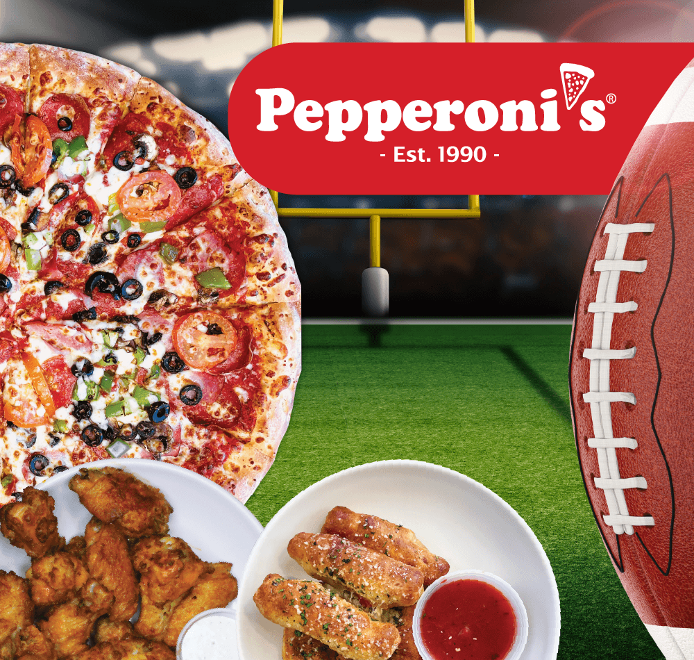 Game Plan 1. Pick up Pepperoni’s 2. Eat & Watch the Game🏈 Pepperoni
