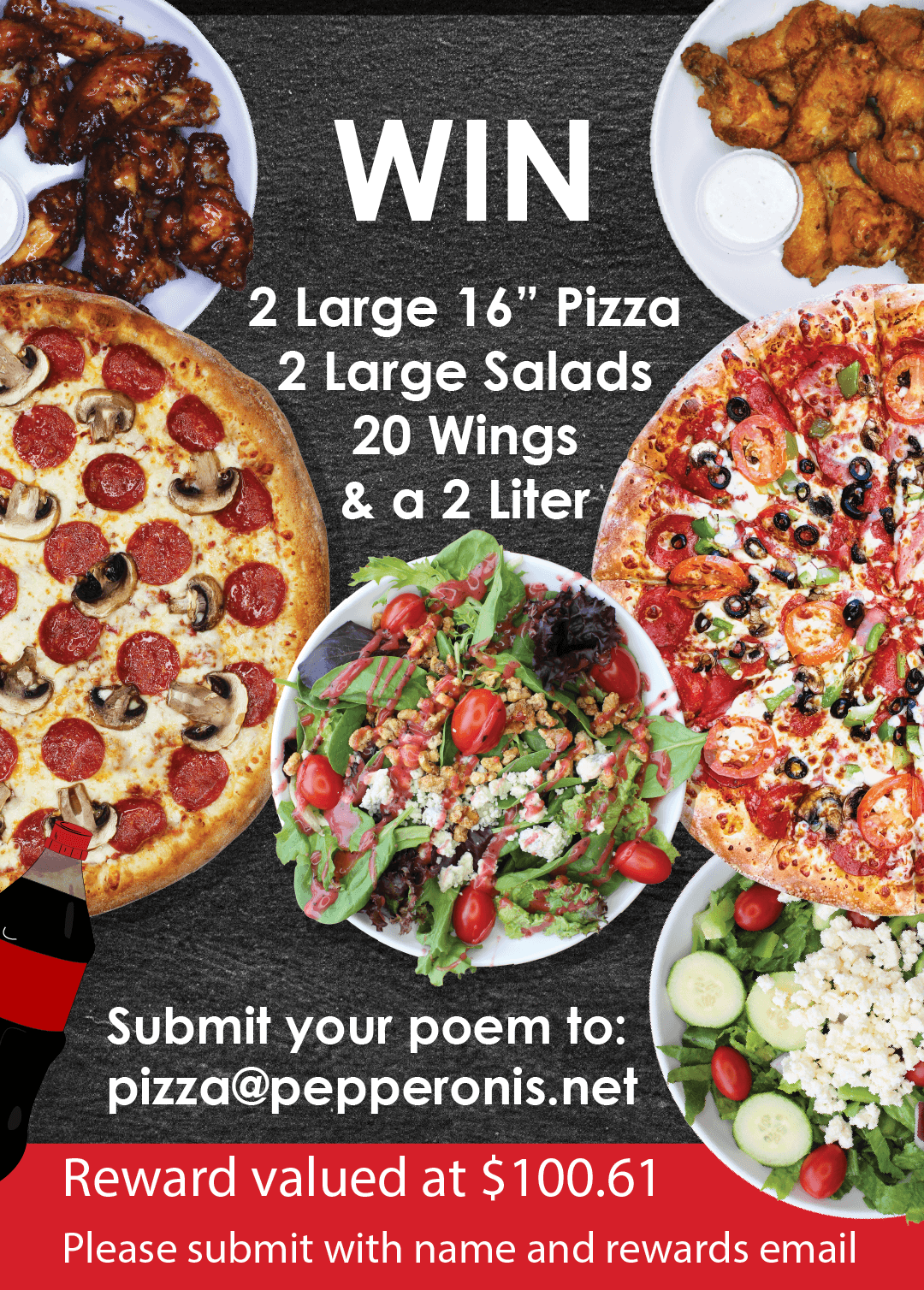 WIN the Pepperoni's Pizza Poetry Contest! Pepperoni’s Pizza